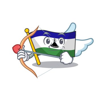 Aşk tanrısı bayrağı lesotho maskotu