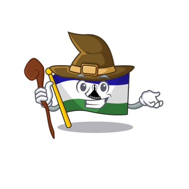 Cadı bayrağı lesotho karakterde izole