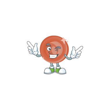 Maskotlu bronz sikke çizgi film karakteri