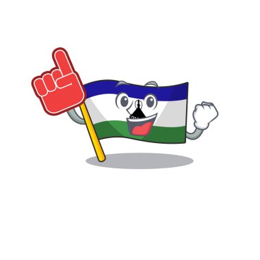 Çizgi film sandalyesine konmuş köpük parmak izi lesotho