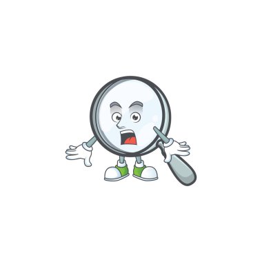 Araştırma aracı olarak sürpriz gümüş büyüteç.