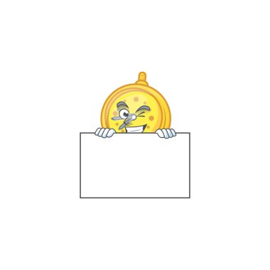 Çizgi film karakterinde alarm saatiyle sırıtış