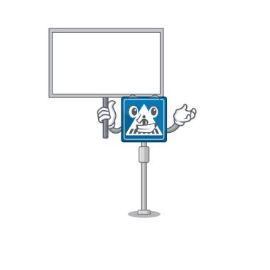 Oyuncak yaya geçidi tabelasını karakter masasına getir