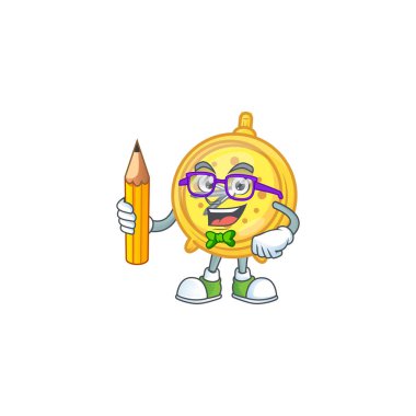 Öğrenci çalar saati maskotlu çizgi film karakteri