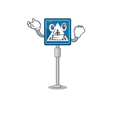 Çizgi filmde başarılı yaya geçidi işareti izole edildi