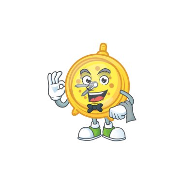 Garson alarm saati karikatürü ve makine klasiği.