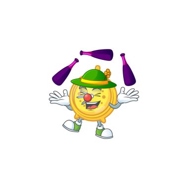 Beyaz arkaplanda alarmlı saat karakteri hokkabazlığı