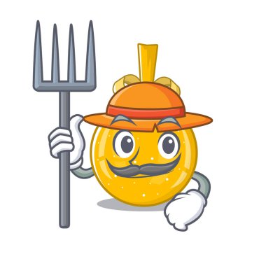 Çiftçi noel balosu altını maskotu izole etti.