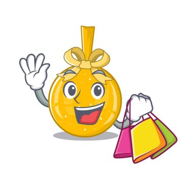 Noel topu alışverişi çizgi filmi şekillendirir.