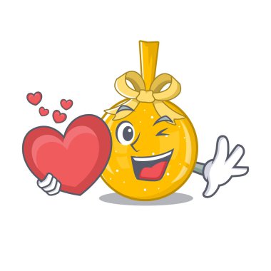 Bir karakterde altın bir kalple Noel balosu