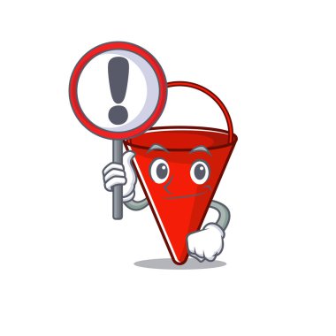 Çizgi filmdeki ateş kovası maskotuyla