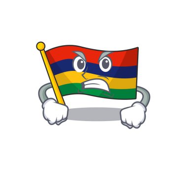 Kızgın bayrak Mauritius maskot dolabında tutuluyor.