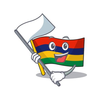 Bayrak rengi Mauritius karakteriyle