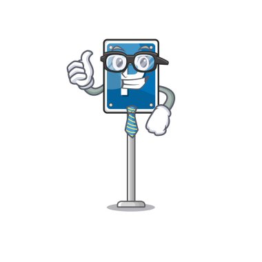 İş adamı oyuncağı park levhası karakter masasında