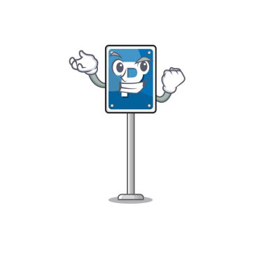 Karakter tablosunda başarılı bir oyuncak park tabelası