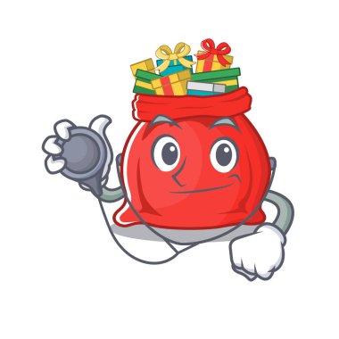 Doktor Noel Baba bir karikatürde çanta taşıyor.