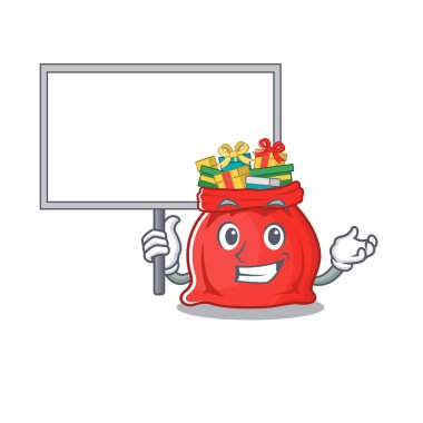 Çizgi film için Noel Baba çantası getir.