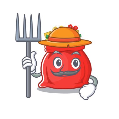 Çiftçinin Noel Baba çantası bir çizgi filmde