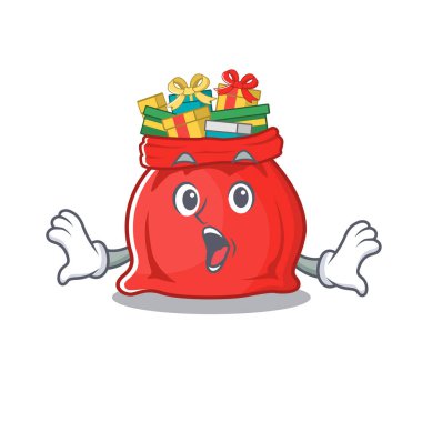 Karakter şekilli sürpriz Noel Baba çantası.