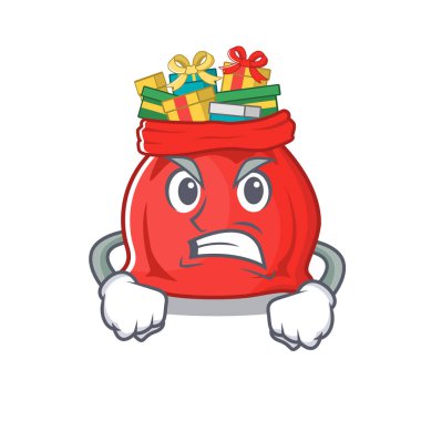 Karakter şekilli kızgın Noel Baba çantası.