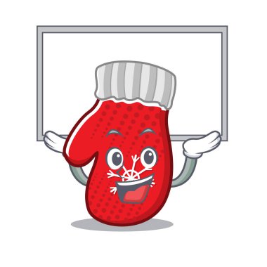 Çizgi film çekmecesinde saklanmış Noel eldivenleri.