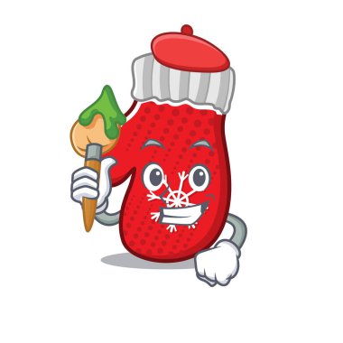 Çizgi film çekmecesinde saklanmış sanatçı Noel eldivenleri