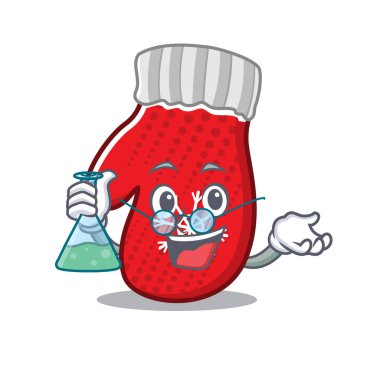 Profesör Noel eldivenleri karikatürde izole edilmiş.