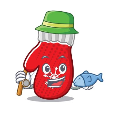 Maskot şekilli balık avlama eldiveni