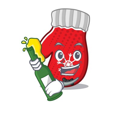 Bira Noel eldivenleriyle karakterler katlanır.