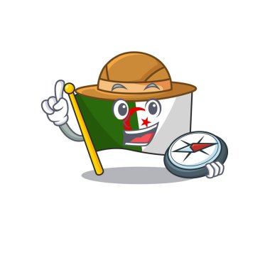 Karakter şeklinde Cezayir bayrağı