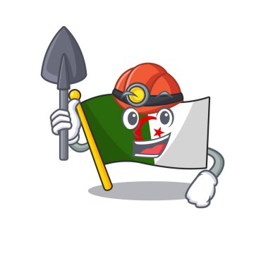 Madenci bayrağı Cezayir karakter şeklinde