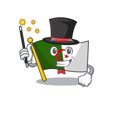 Sihirbaz bayrağı Cezayir maskot çantası olarak saklanır