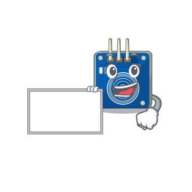 Karakterde izole edilmiş tahta dokunmatik sensör ile