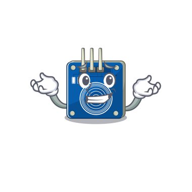 Çizgi film şekli ile sırıtan dokunmatik sensör