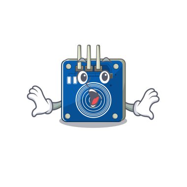 Şaşırtıcı dokunmatik sensör maskot duvarına yapışıyor.