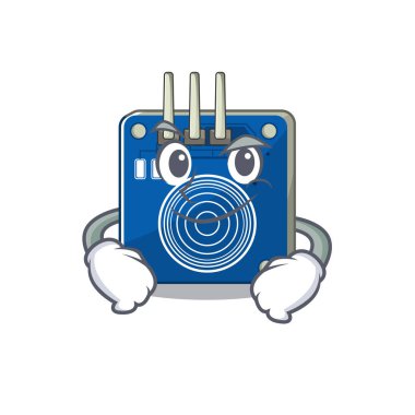 Çizgi film şekliyle sırıtan dokunmatik sensör