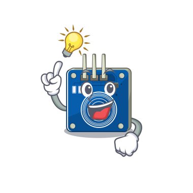 Have an idea touch sensor toy above cartoon chair