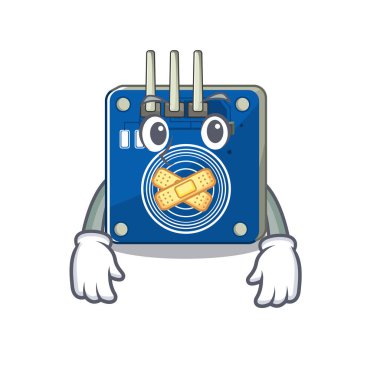 Çizgi film sandalyesinin üzerinde sessiz dokunmatik sensör oyuncağı