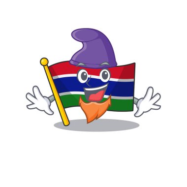 Elf flag gambia isolated in the character