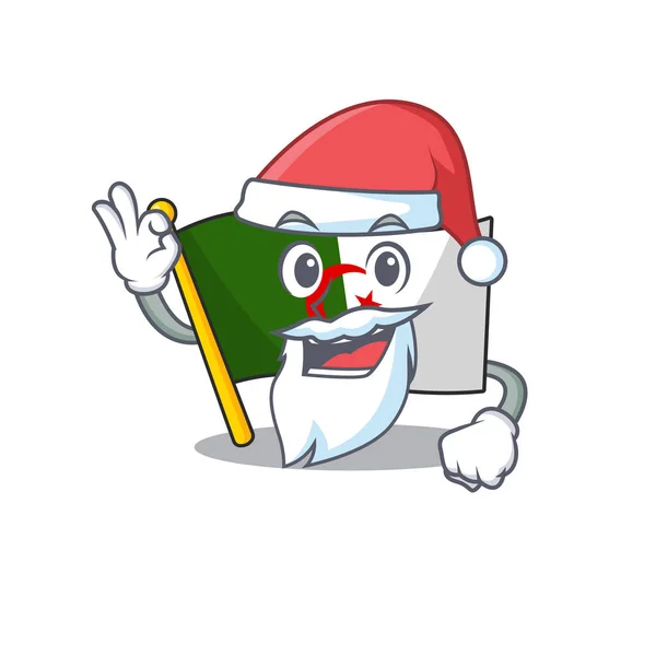 Santa flag algeria are stored mascot bag — Wektor stockowy