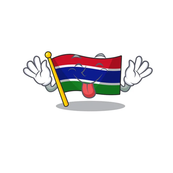 Прапор Гамбії, розміщений у ящику для талісманів — стоковий вектор