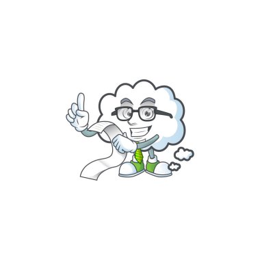 Simge düşünme için menü tasarımı bulut kabarcığıyla