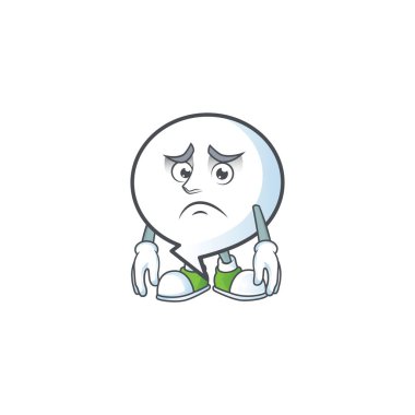 Beyaz arkaplanda izole edilmiş korku çemberi balonu.