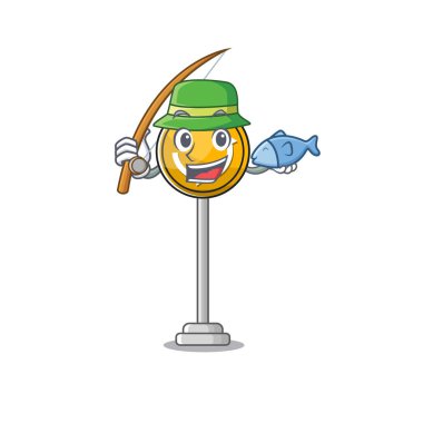 İleride maskotlu karikatür şeklinde balık avlıyoruz.