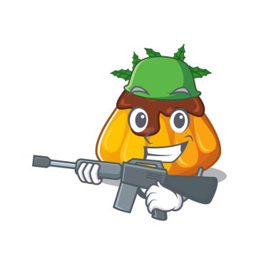 Ordu Noel pudingi maskot tabağında servis edilir.