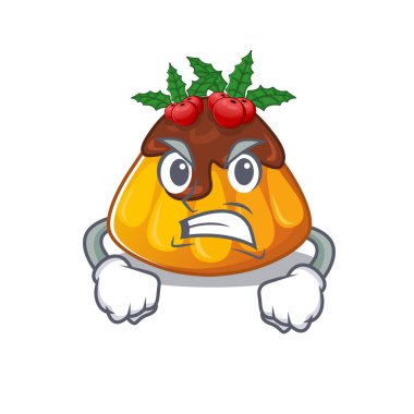 Karakter şekilli kızgın noel pudingi