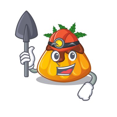 Madenci Noel pudingi. Karakter biçimli.