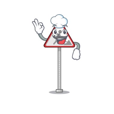 Şefin yol tabelası karakterin yol kenarı