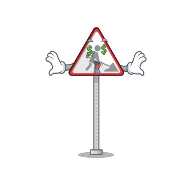 Para gözü oyuncağı yol çalışması maskot şekli