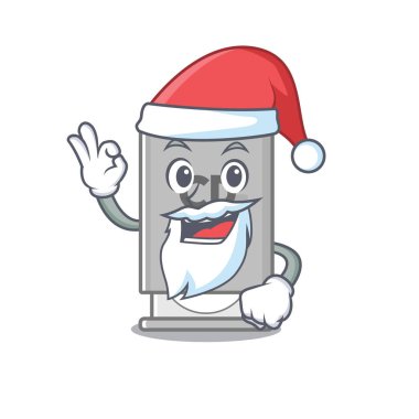 Noel Baba oyuncakları karakter sandalyesinin üzerine sürer